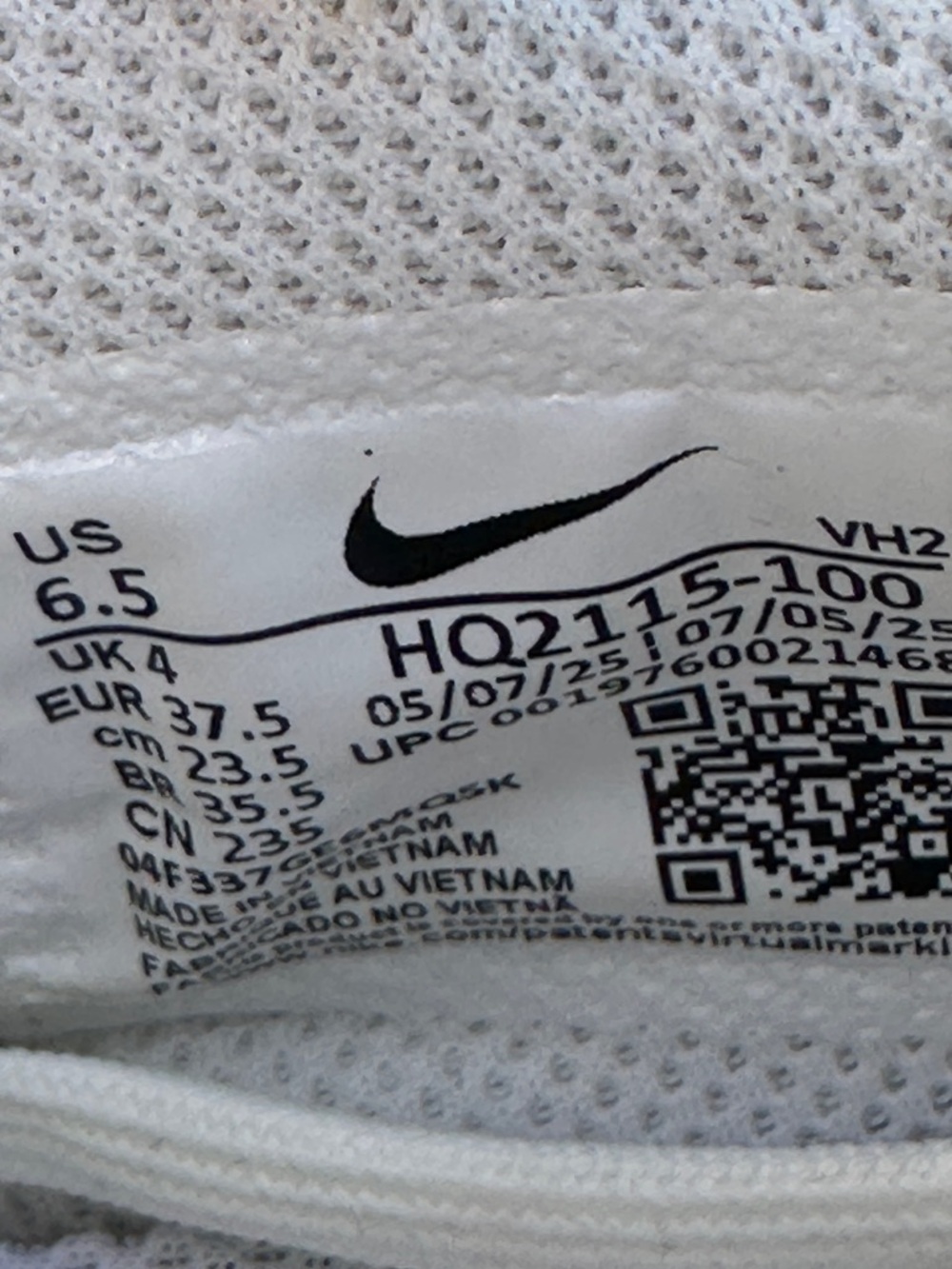 Nike Air Max Excee White Leopard Print Lifestyle Casual Sneaker Womens 6.5 NEW - Picture 9 of 9